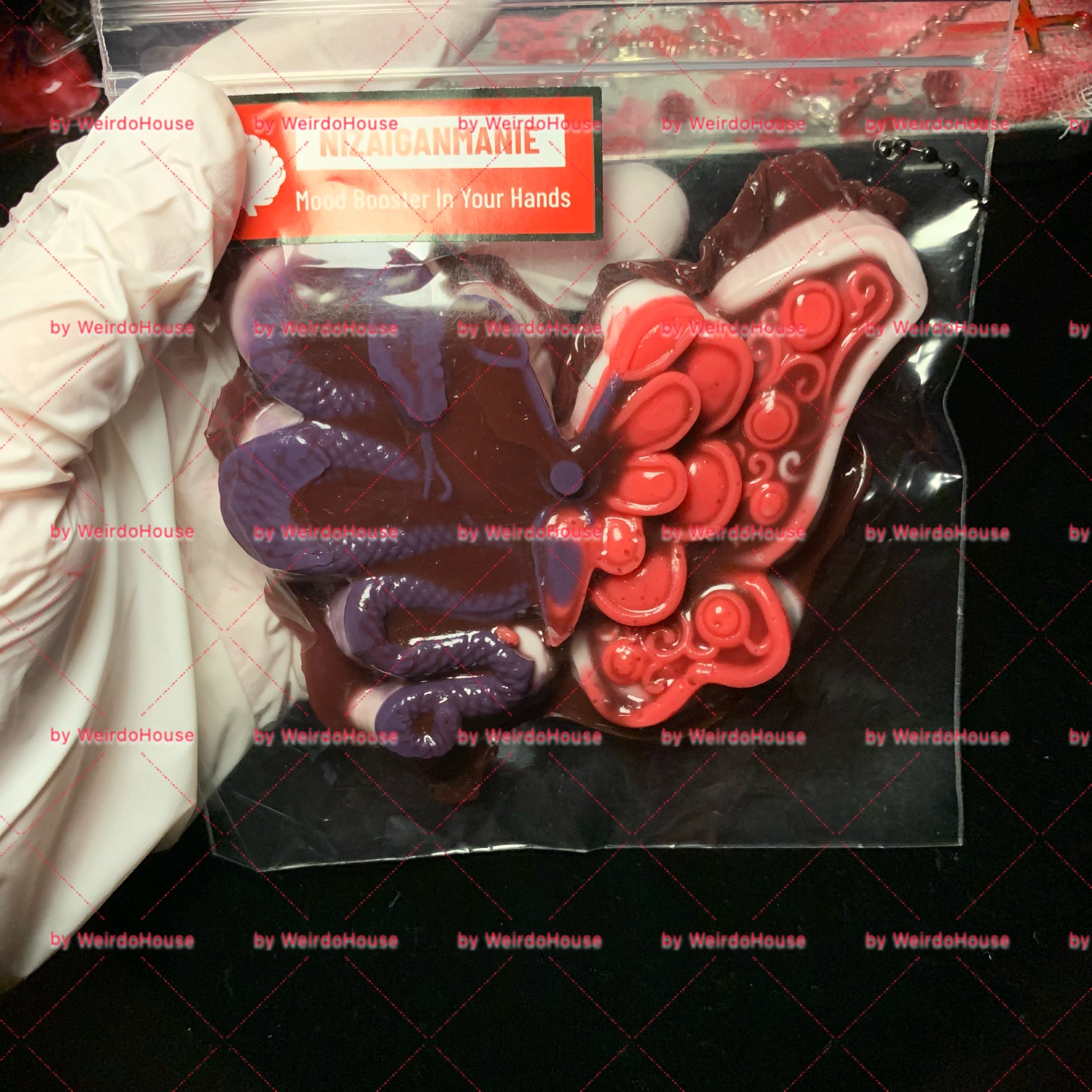 Butterfly Skull Taba Squishy gift pack